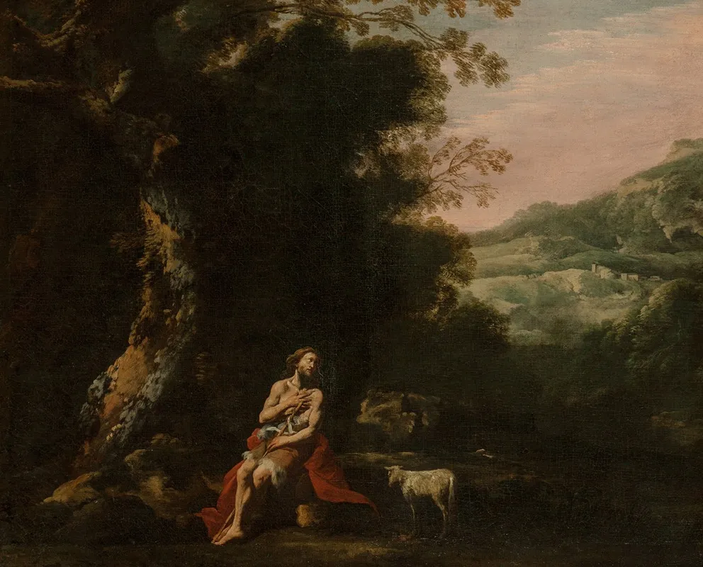 St John The Baptist In The Wilderness 3 Wall Art by Antonio De Bellis - High-Resolution Digital Print