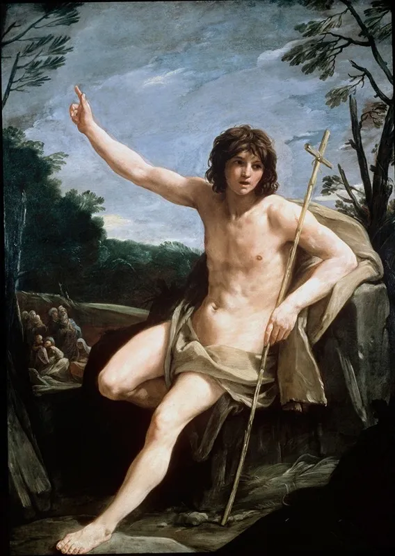 St John The Baptist In The Wilderness Wall Art by Guido Reni - High-Resolution Digital Print