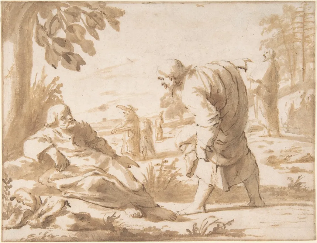 St John The Baptist Pointing To Christ Wall Art by Willem van Oordt - High-Resolution Digital Print