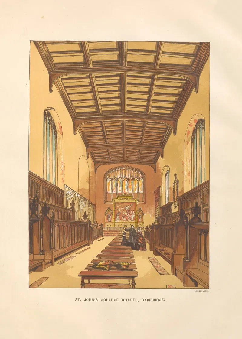 St Johns College Chapel Cambridge Wall Art by Charles Knight - High-Resolution Digital Print