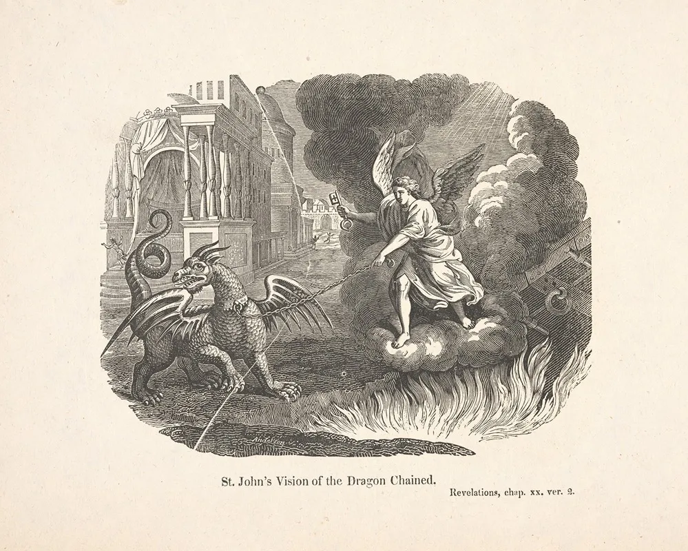 St Johns Vision Of The Dragon Chained