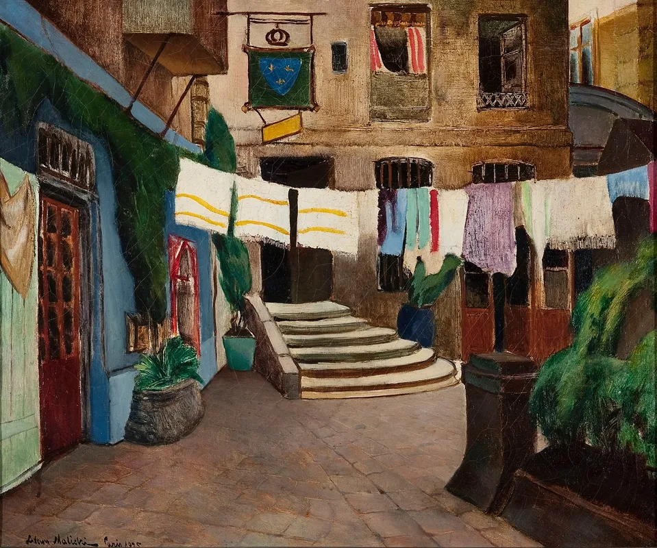 St Julien Des Pauvres Backyard In Paris Wall Art by Adam Malicki - High-Resolution Digital Print