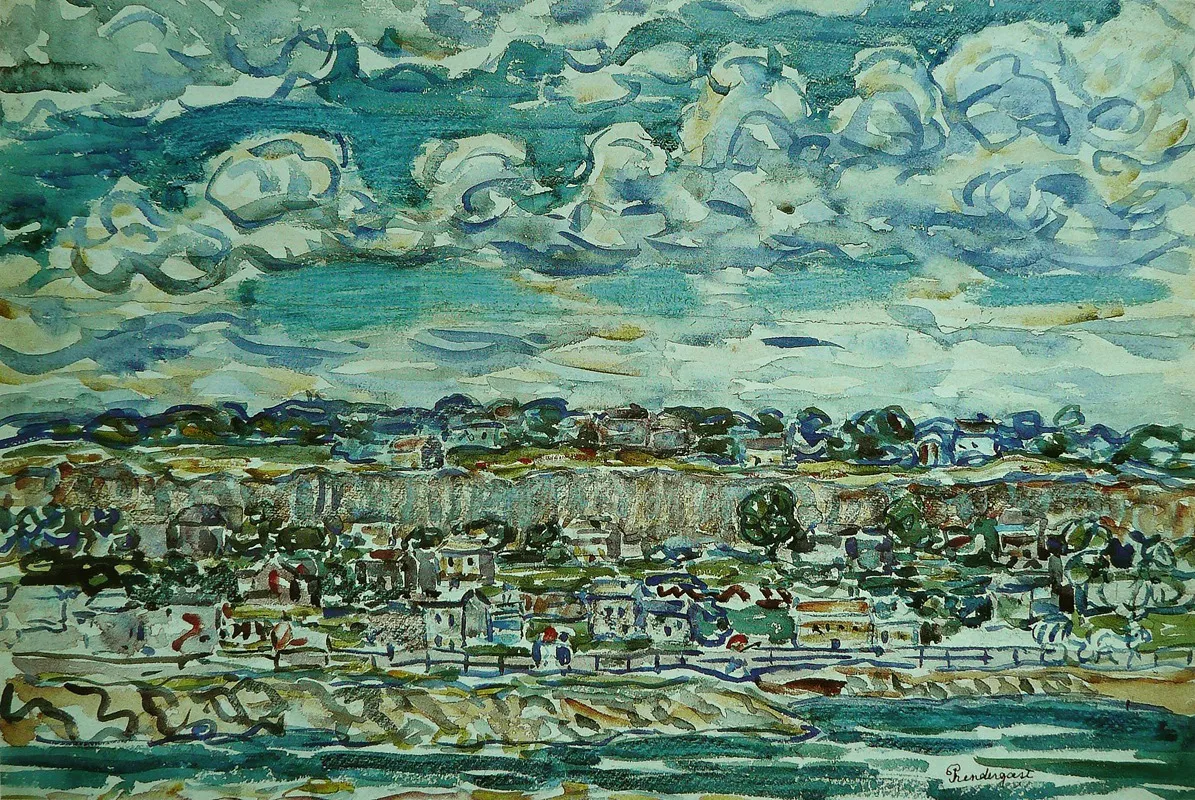 St Malo 2 Wall Art by Maurice Prendergast - High-Resolution Digital Print