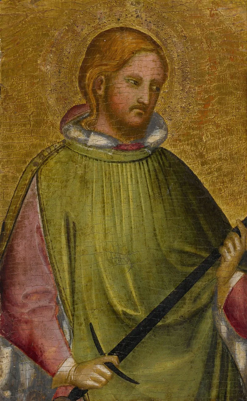 St Martin Holding His Sword Wall Art by Giovanni di Bartolomeo Cristiani - High-Resolution Digital Print