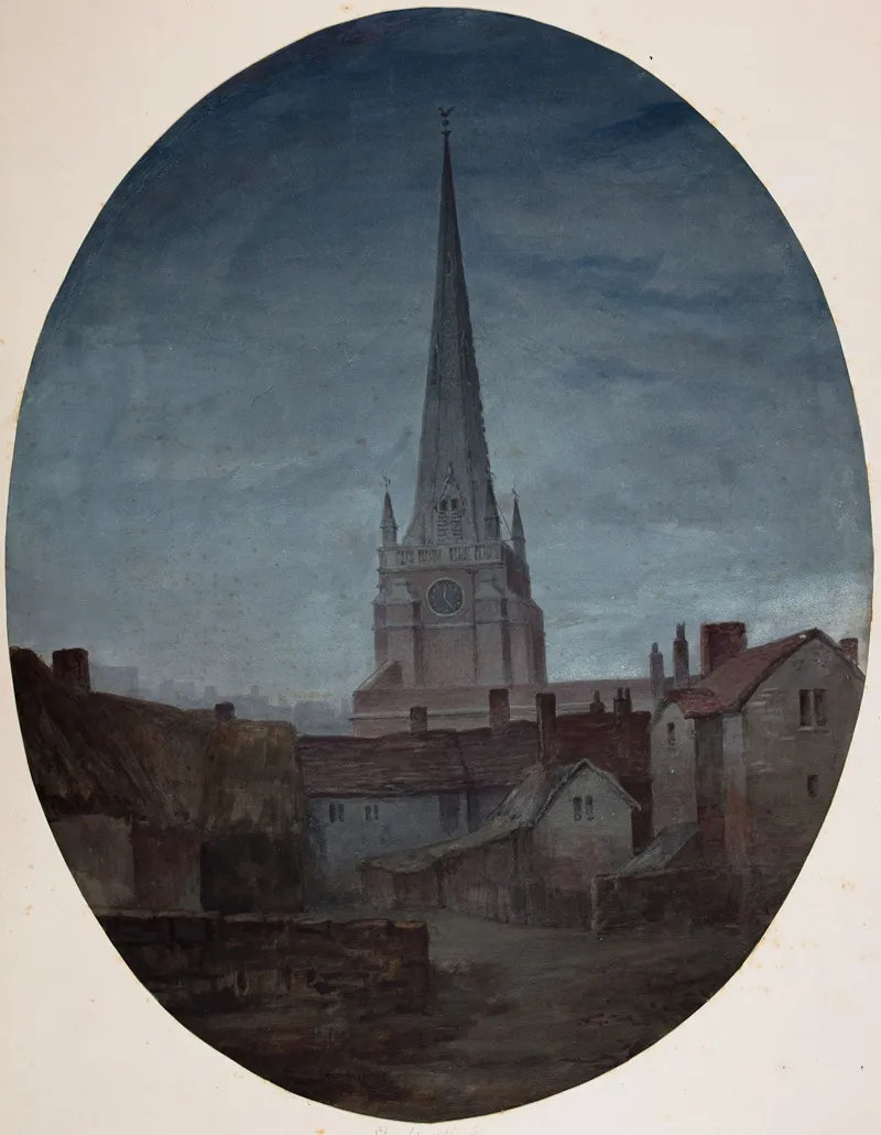 St Martins Church Birmingham By Night