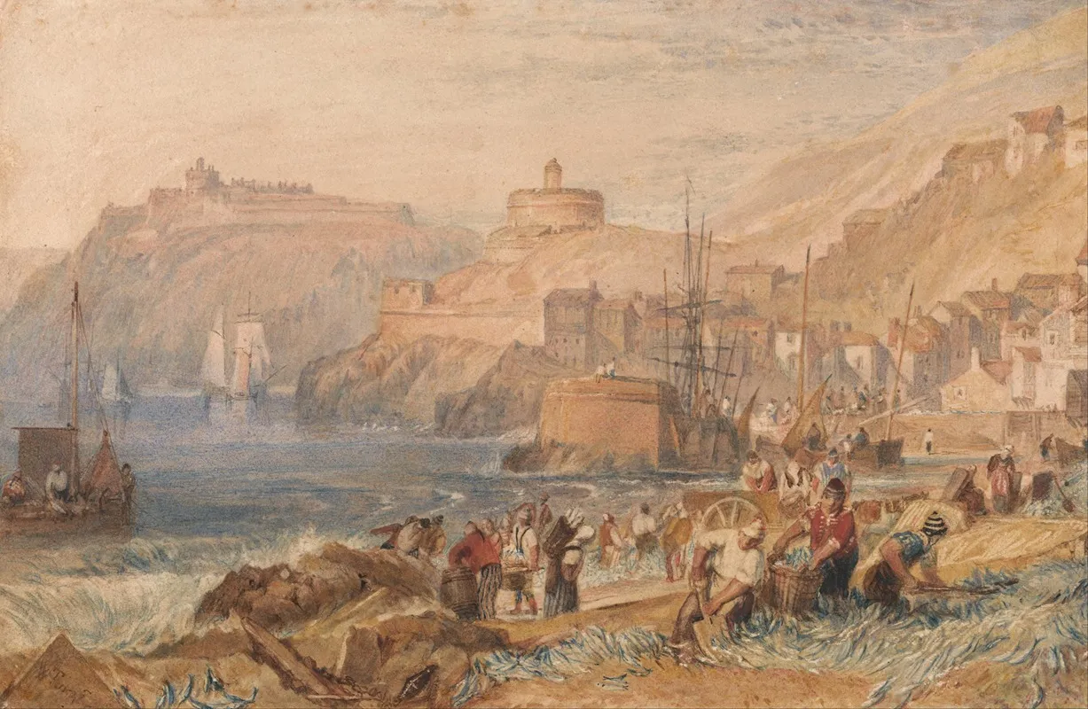 St Mawes Cornwall Wall Art by Joseph Mallord William Turner - High-Resolution Digital Print