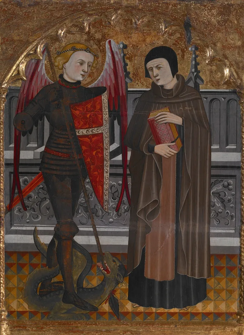 St Michael And St Amador Wall Art by Pere Vall - High-Resolution Digital Print
