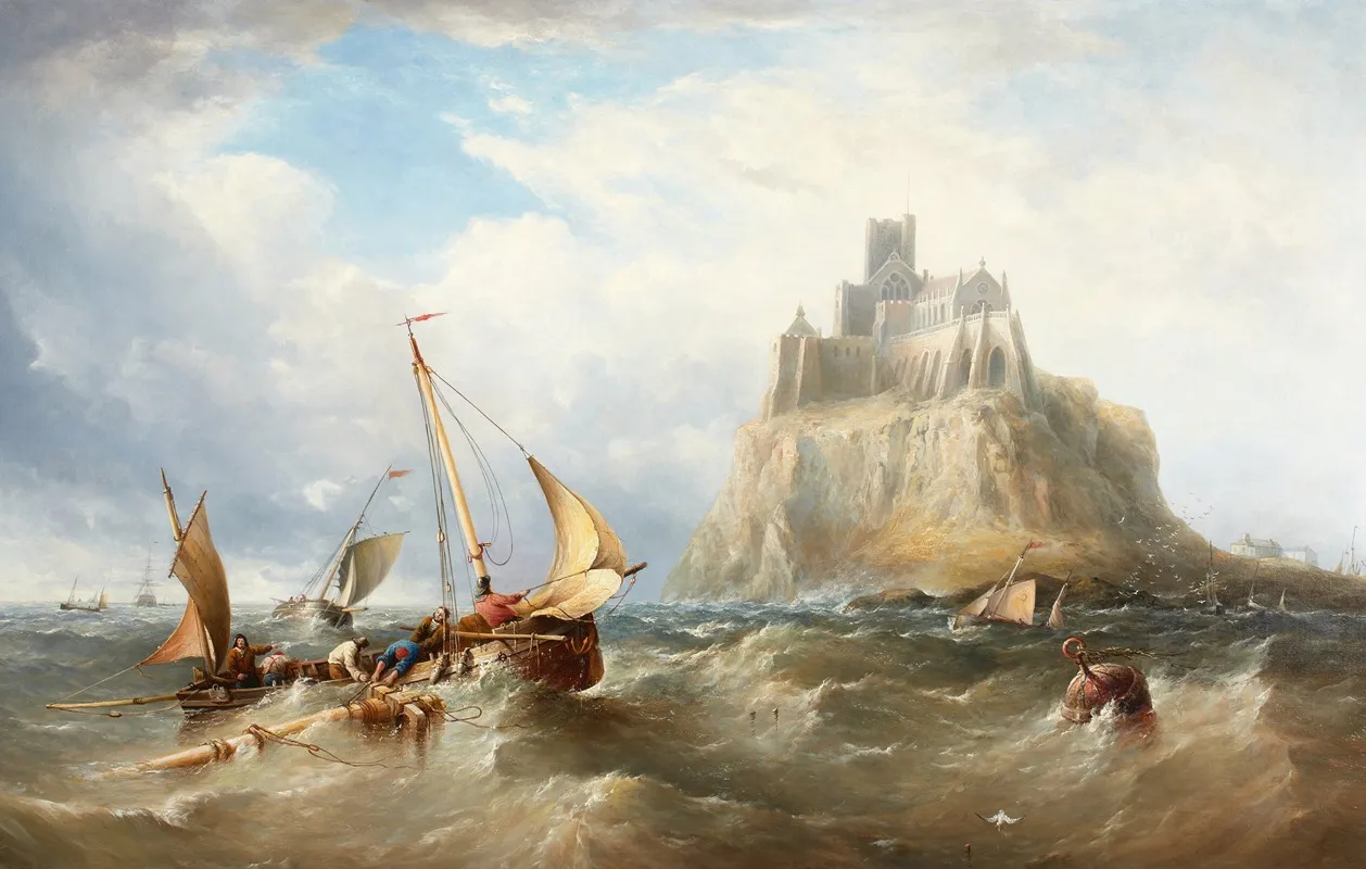 St Michaels Mount Cornwall 2 Wall Art by Henry King Taylor - High-Resolution Digital Print