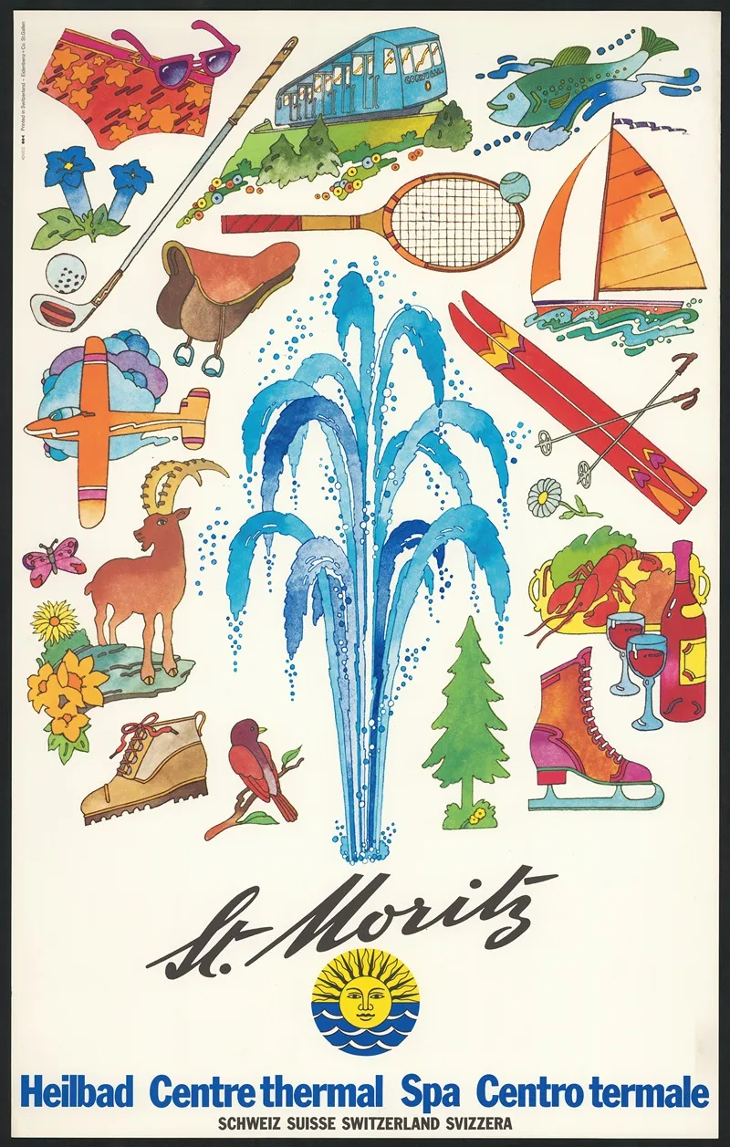 St Morritz Wall Art by Eidenbenz &amp; Co - High-Resolution Digital Print