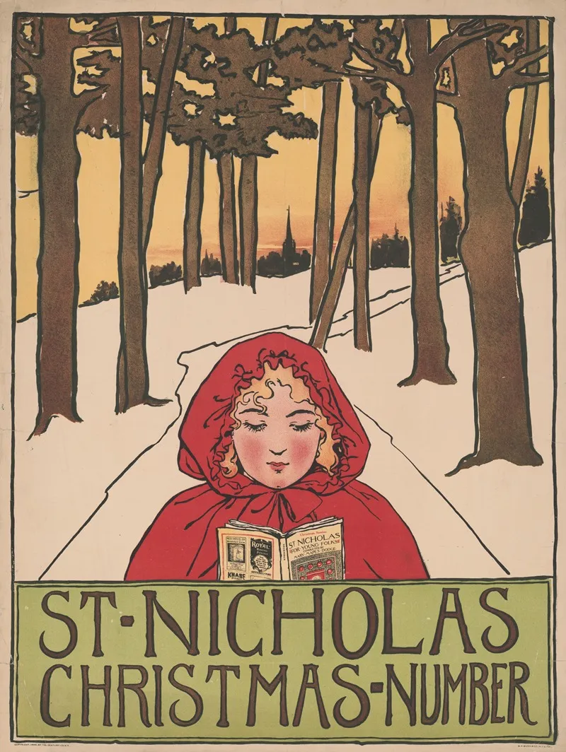 St Nicholas Christmas Number 2 Wall Art by Frank Berkeley Smith - High-Resolution Digital Print