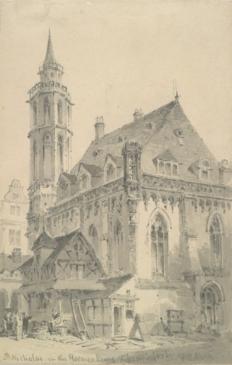 St Nicholas Frankfurt Wall Art by Paul Sandby Munn - High-Resolution Digital Print