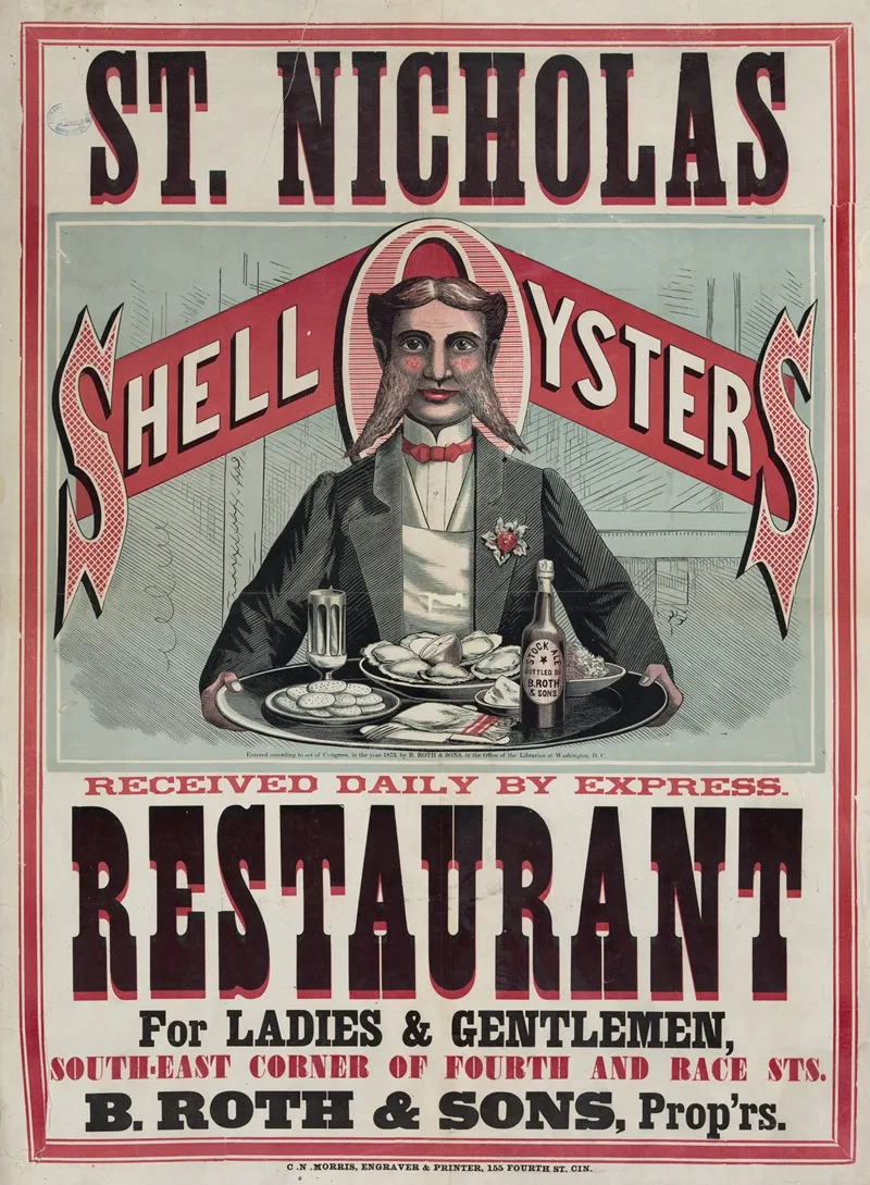 St Nicholas Restaurant Wall Art by Charles N. Morris - High-Resolution Digital Print