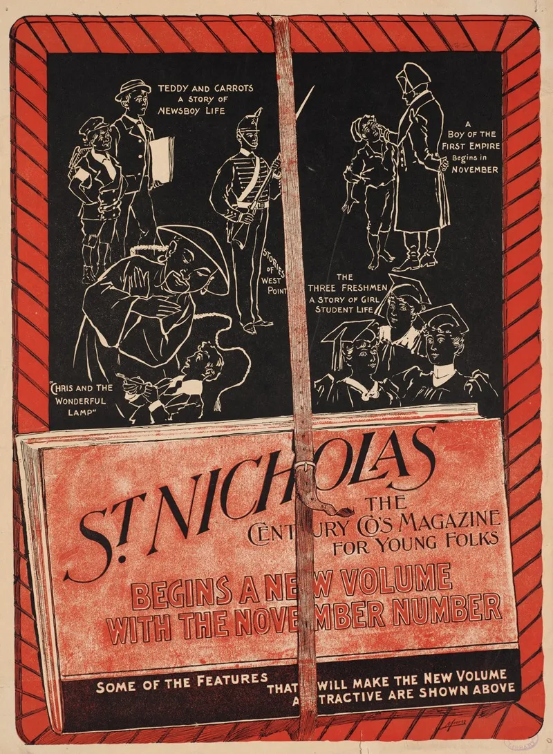 St Nicholas The Century Cos Magazine For Young Folks Wall Art by Anonymous - High-Resolution Digital Print