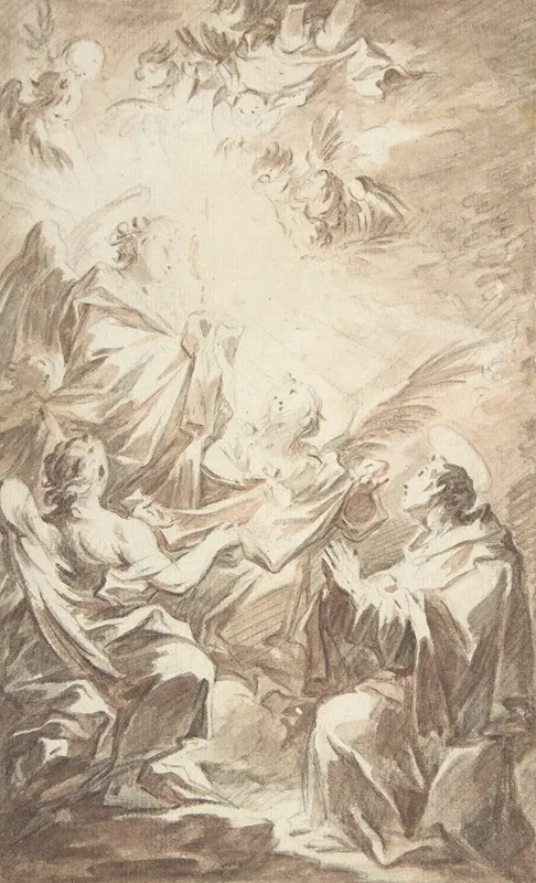 St Paschal Baylon Adorning The Blessed Sacrament