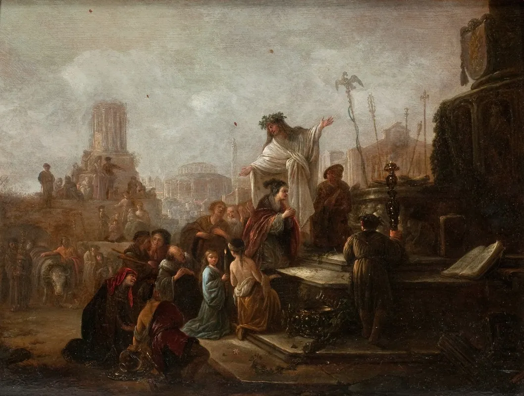 St Paul And St Barnabas At Lystra 2 Wall Art by Jacob Willemsz. de Wet - High-Resolution Digital Print