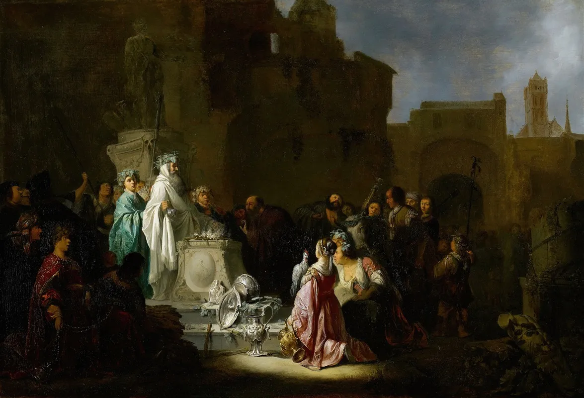St Paul And St Barnabas At Lystra Wall Art by Willem de Poorter - High-Resolution Digital Print