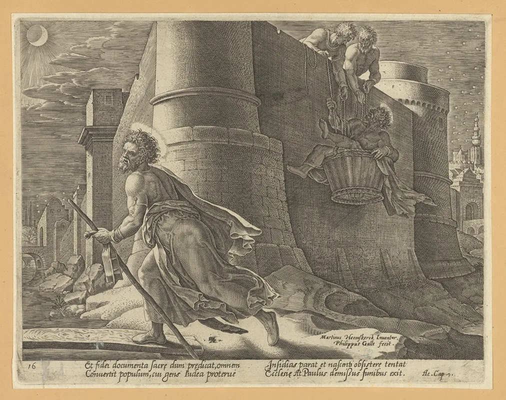 St Paul Escaping From Damascus By Night