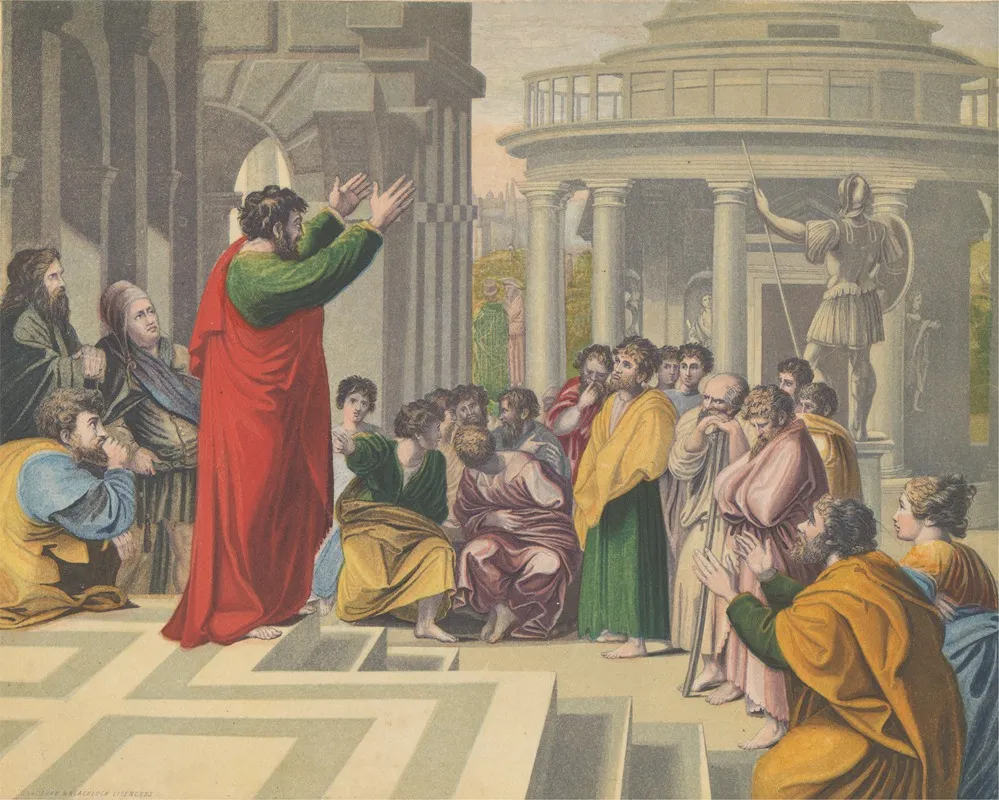 St Paul Preaching In Athens 2 Wall Art by Bradshaw &amp; Blacklock - High-Resolution Digital Print