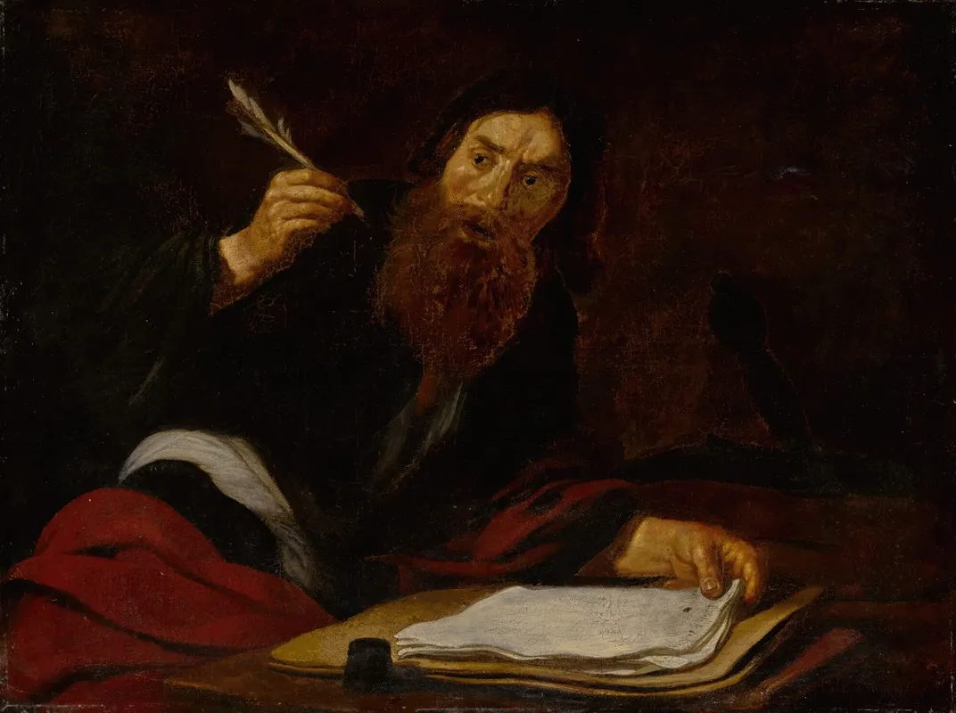 St Paul Writing At His Desk
