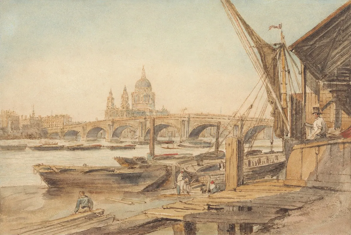 St Pauls Cathedral And Blackfriars Bridge