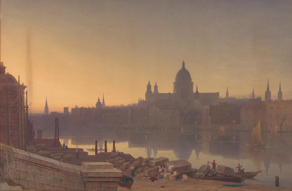 St Pauls From Southwark By Sunset