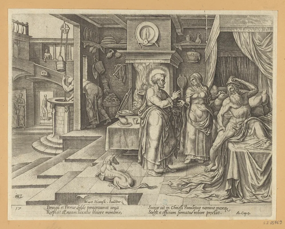 St Peter Healing Aeneas At Lydda