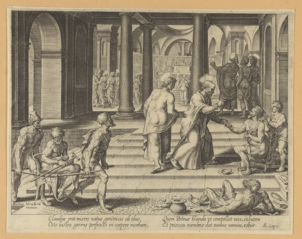 St Peter Healing The Lame At The Beautiful Gate