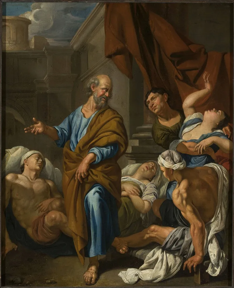 St Peter Healing The Sick Wall Art by Jacob Toorenvliet - High-Resolution Digital Print