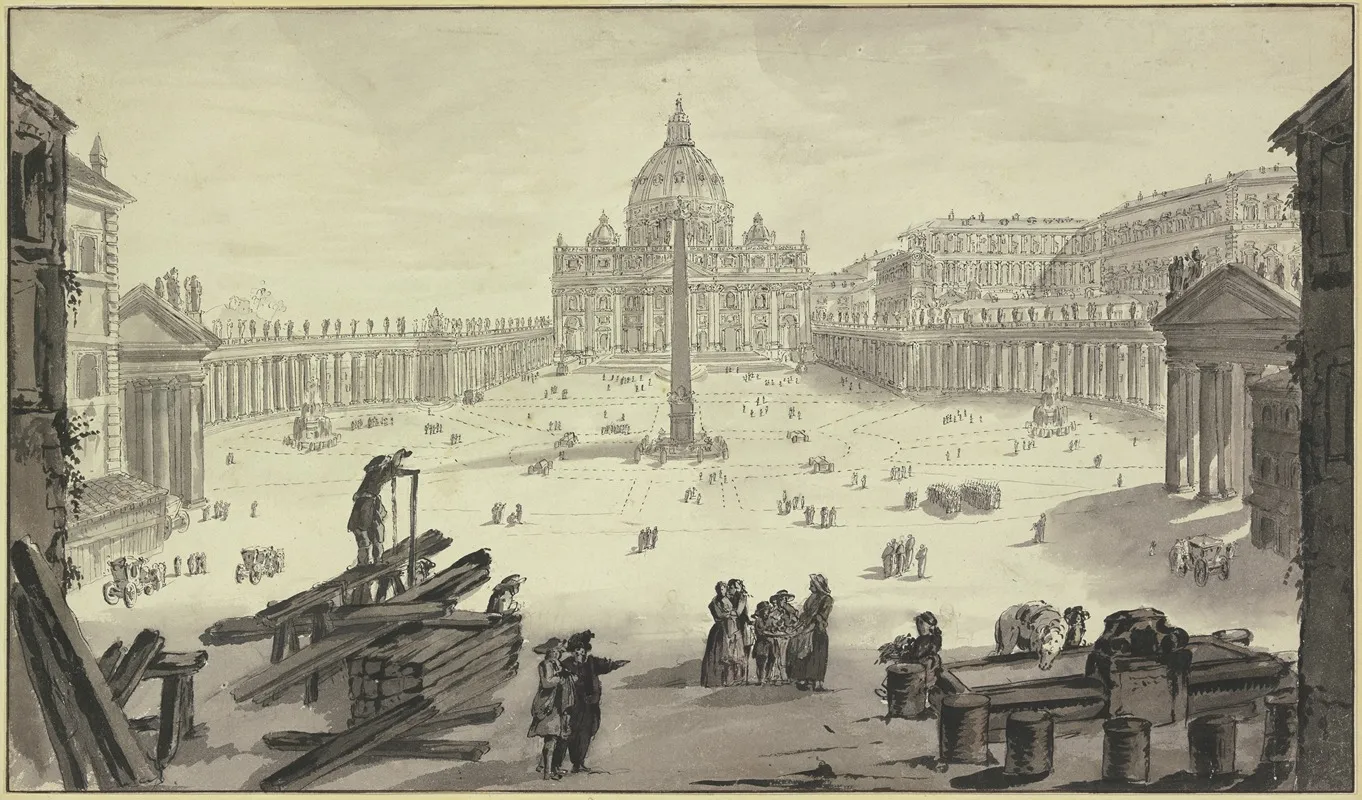 St Peter Mit Dem Petersplatz In Rom