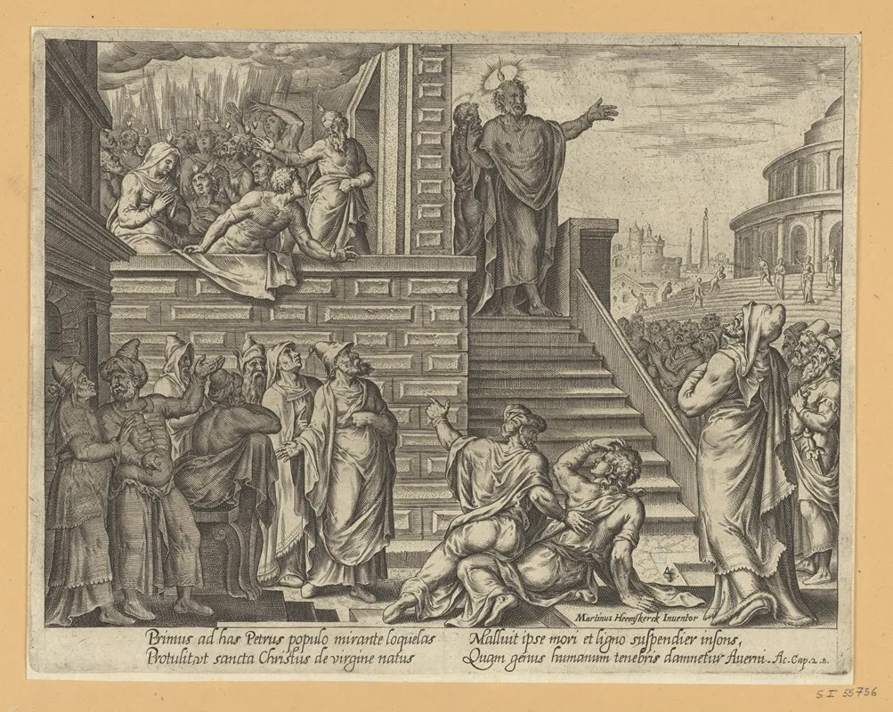 St Peter Preaching In Jerusalem