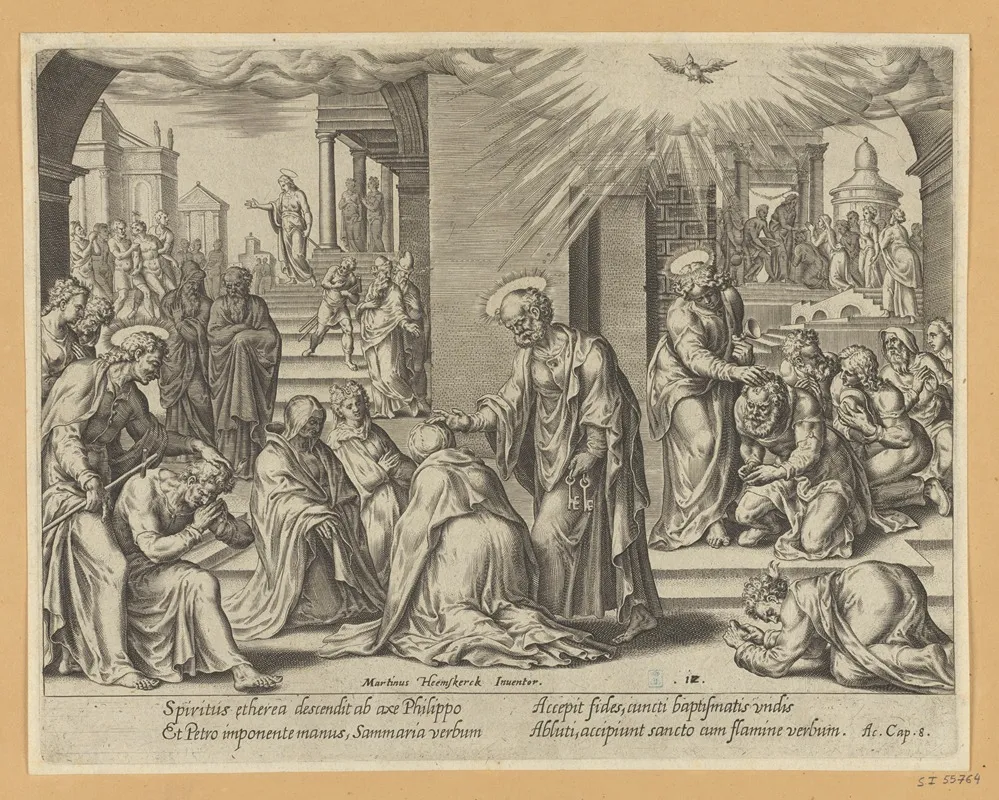 St Peter St John And St Philip Laying Their Hands On The Baptized At Samaria
