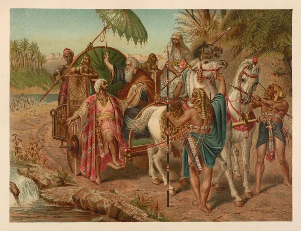 St Philip Baptizes The Courtier Wall Art by Jan Ladislaw Sýkora - High-Resolution Digital Print