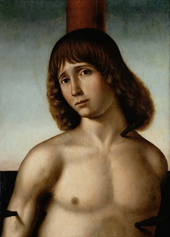 St Sebastian At The Column Wall Art by Antonio De Saliba - High-Resolution Digital Print