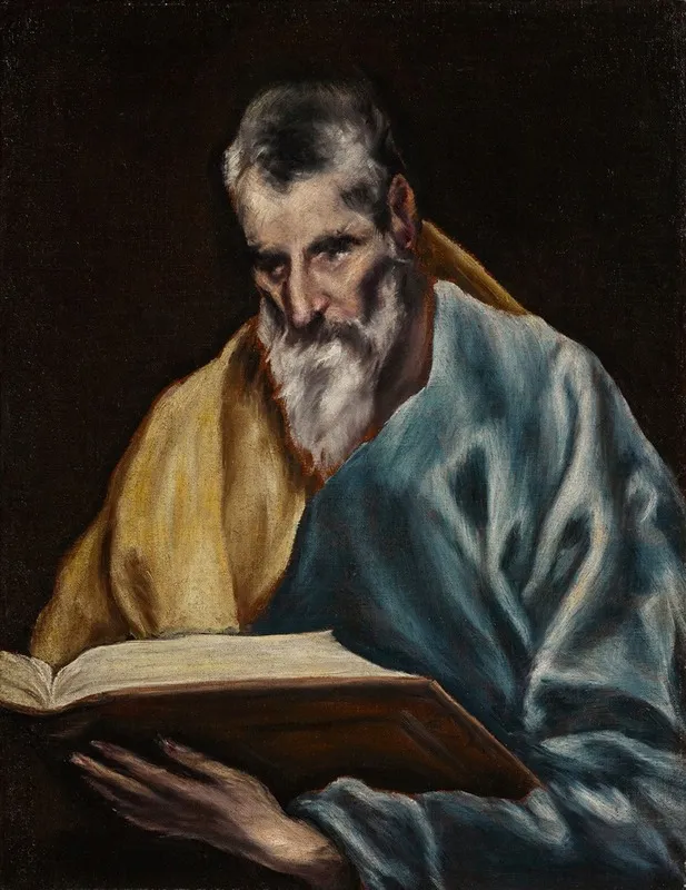 St Simon Wall Art by El Greco (Domenikos Theotokopoulos) - High-Resolution Digital Print