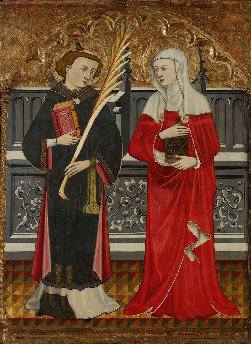 St Stephen And St Mary Magdalene Wall Art by Pere Vall - High-Resolution Digital Print