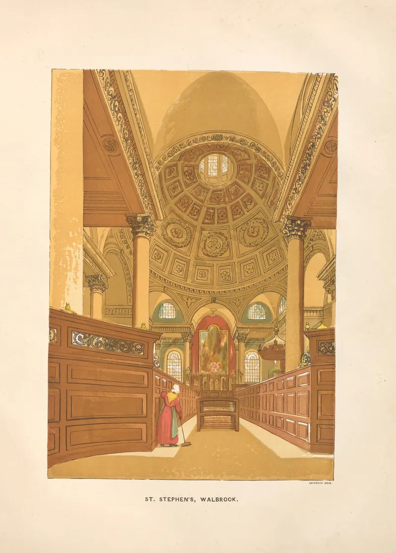 St Stephens Walbrook 3 Wall Art by Charles Knight - High-Resolution Digital Print
