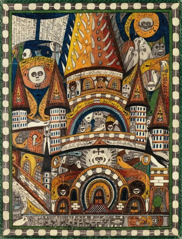 St Vinzentzmunster In Bern Wall Art by Adolf Wölfli - Canvas Print
