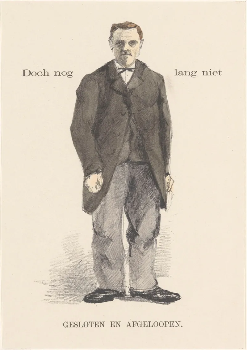 Staande Man In Overjas