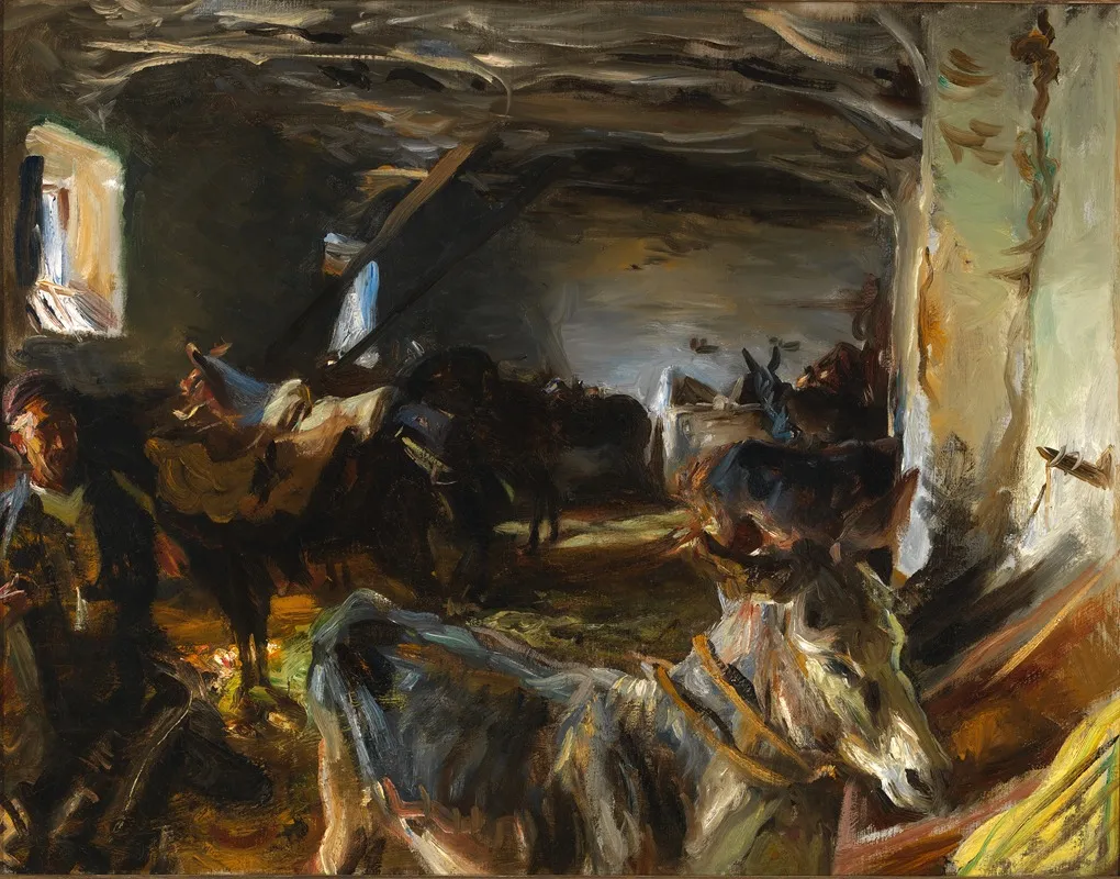 Stable At Cuenca Wall Art by John Singer Sargent - High-Resolution Digital Print