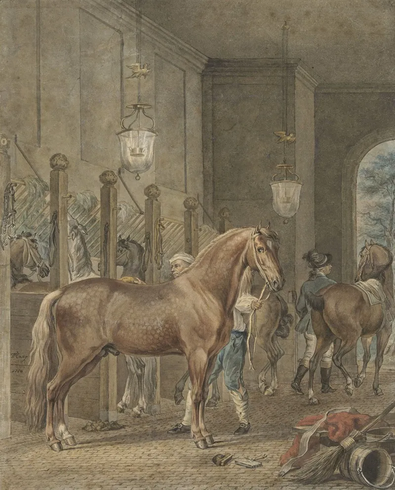 Stable Interior Wall Art by Tethart Philip Christian Haag - High-Resolution Digital Print