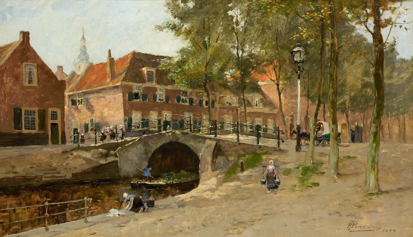 Stadsgezicht Met Brug