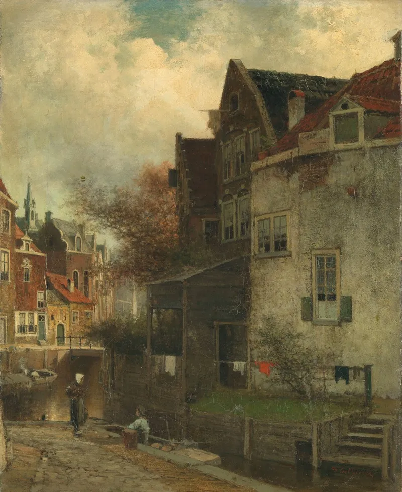 Stadsgezicht Wall Art by Ferdinand Carl Sierich - High-Resolution Digital Print