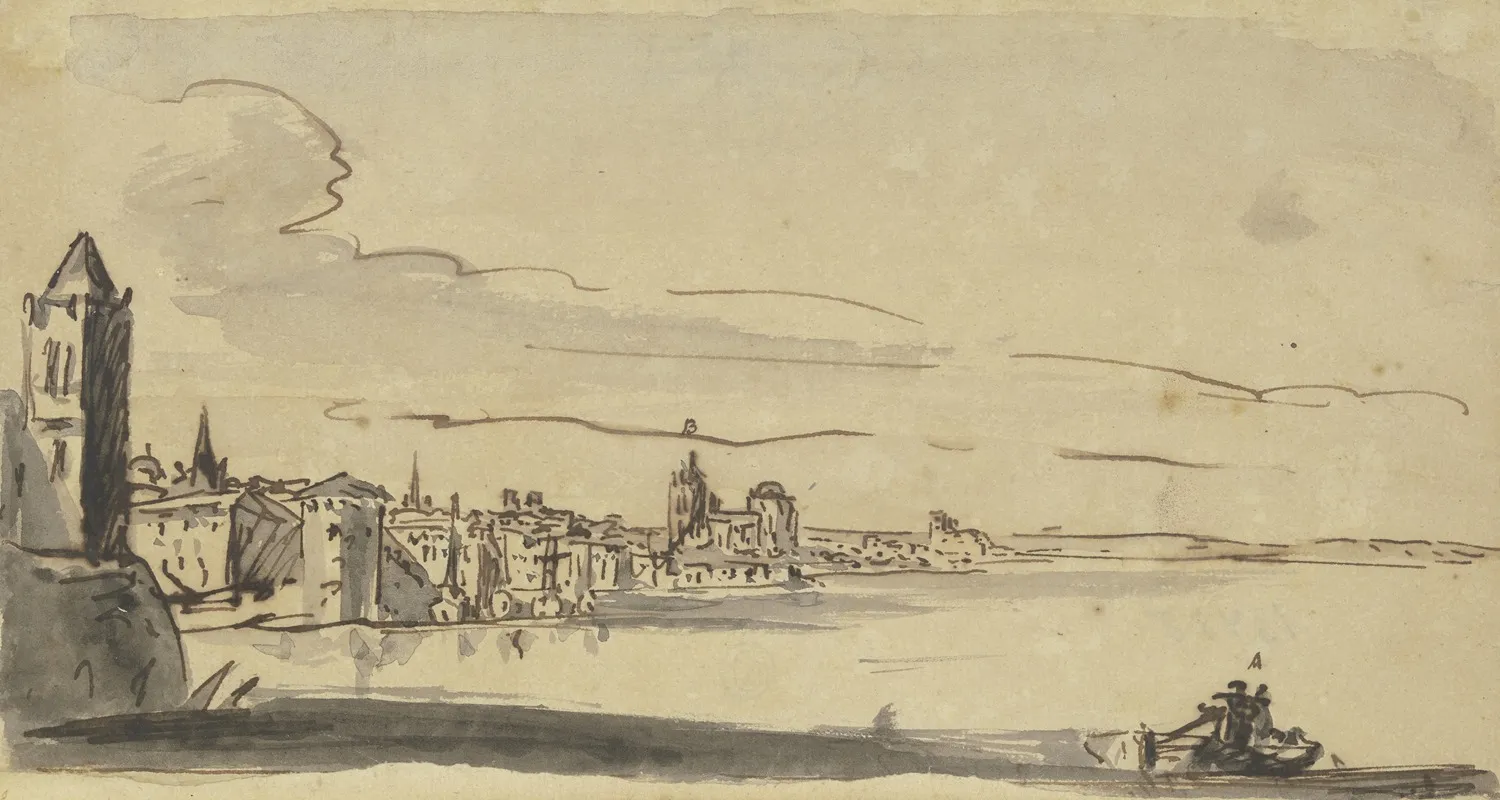 Stadt Am Meer Mit Befestigung