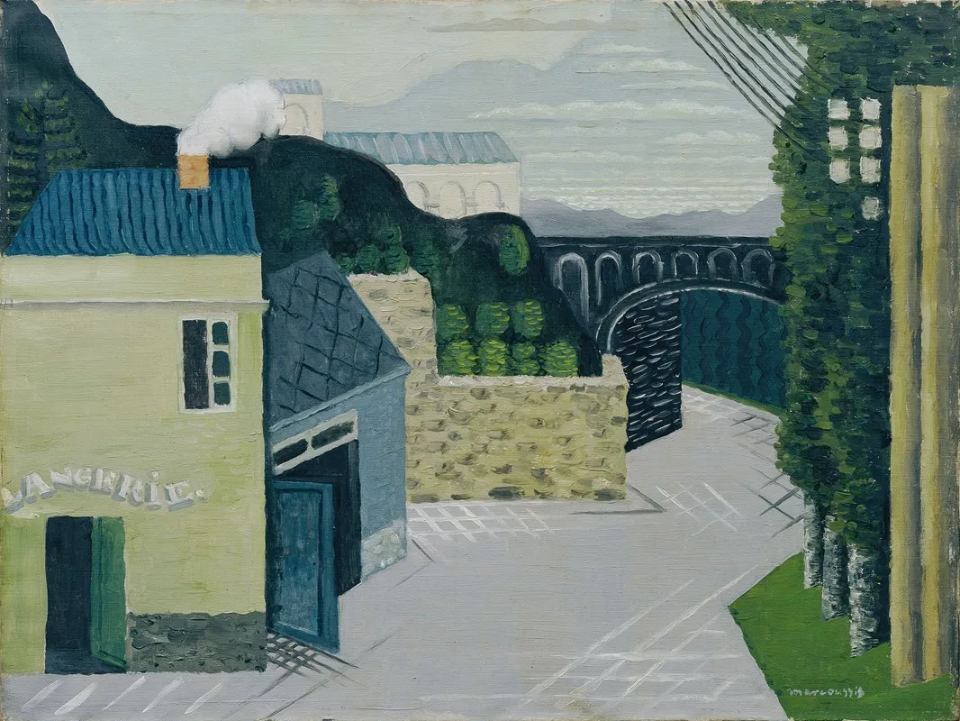Stadt Mit Viadukt Wall Art by Louis Marcoussis - High-Resolution Digital Print