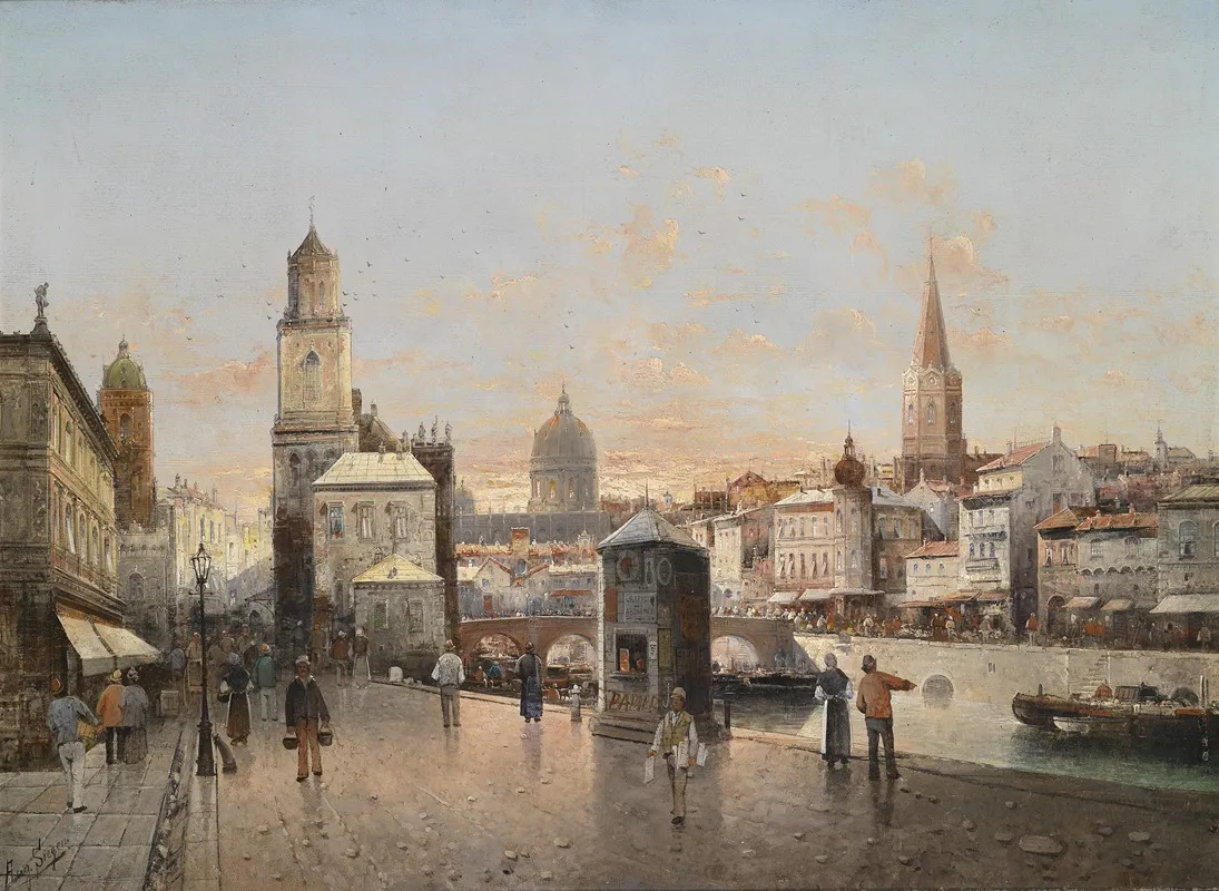 Stadtansicht 2 Wall Art by August Von Siegen - High-Resolution Digital Print