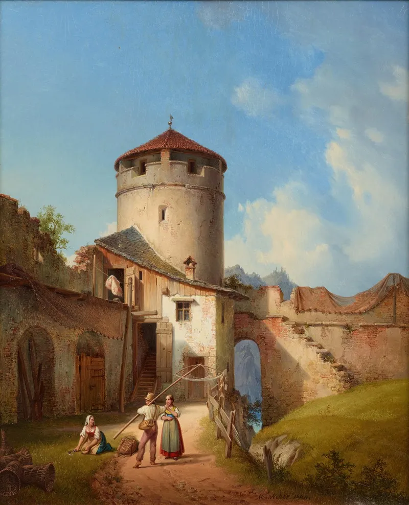 Stadtmauer In Kelheim An Der Donau
