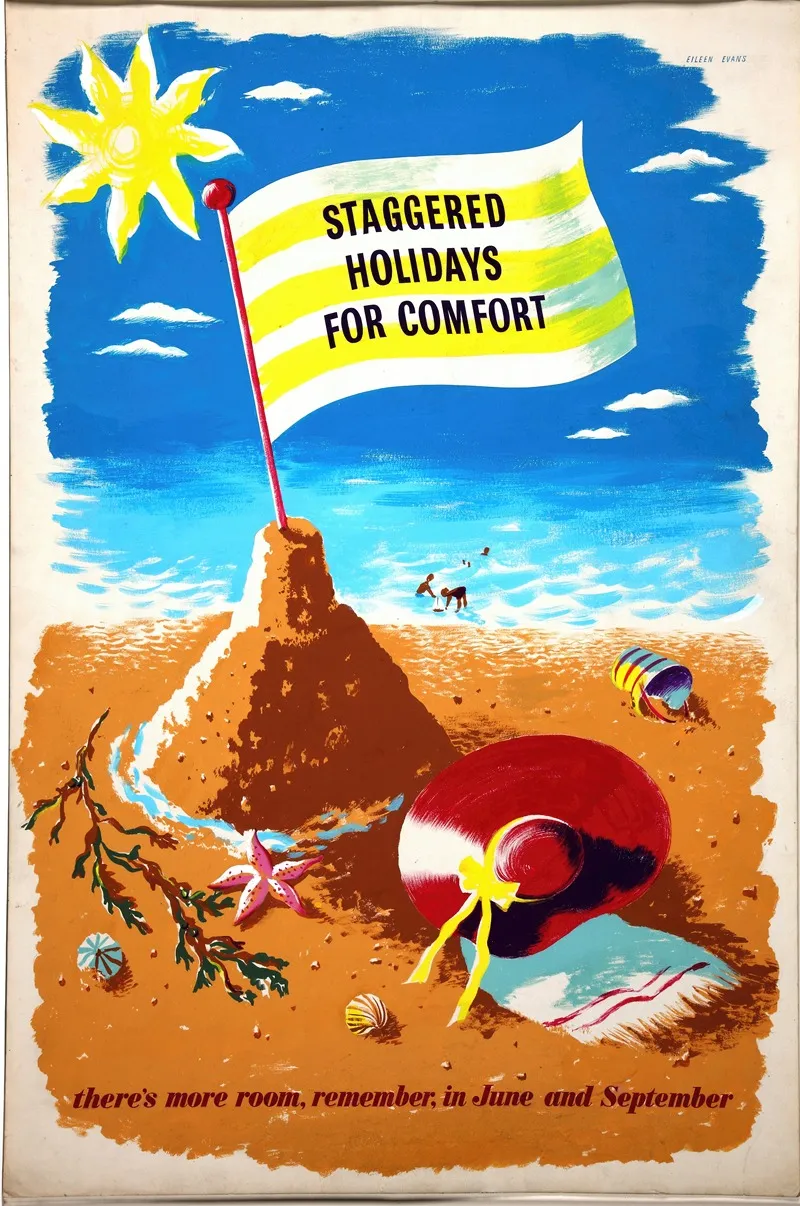 Staggered Holidays For Comfort Theres More Room Remember In June And September Wall Art by Eileen Evans - High-Resolution Digital Print