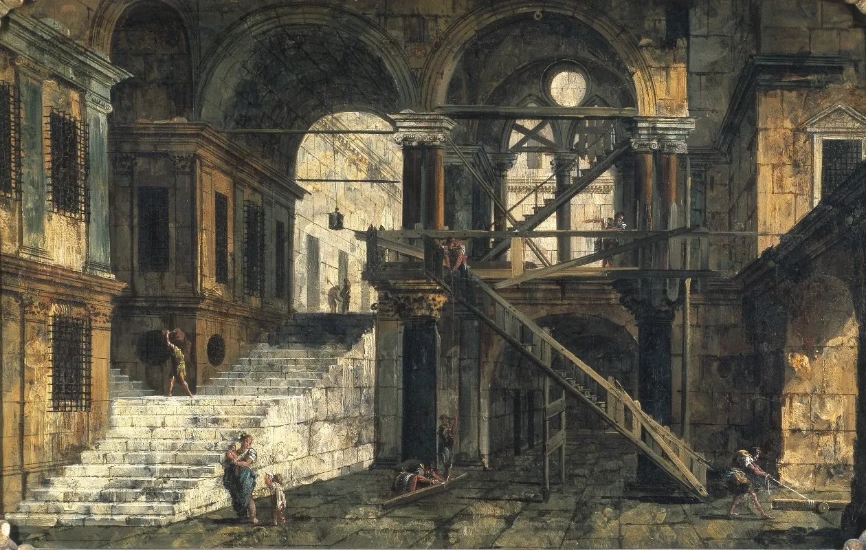Stairwell In A Renaissance House