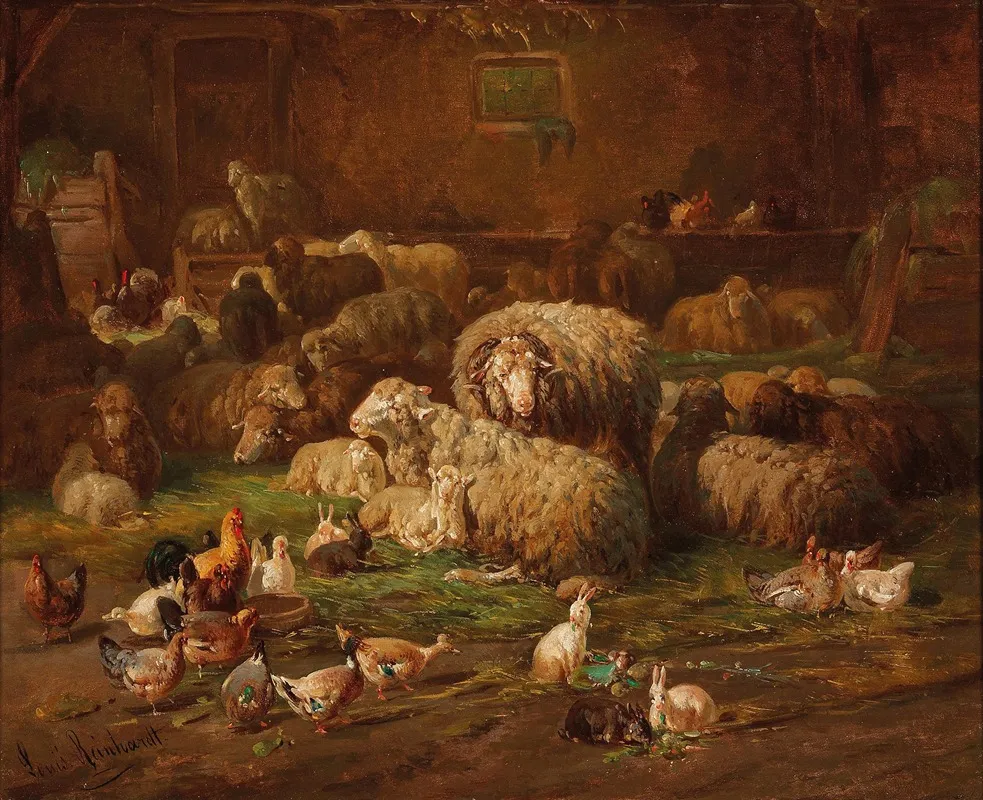 Stallinterieur Wall Art by Louis Reinhardt - High-Resolution Digital Print