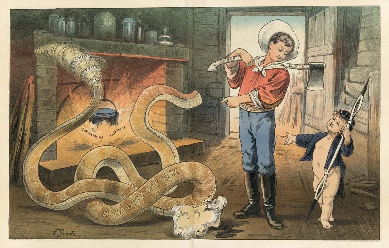 Stalwart Stupidity Wall Art by Friedrich Graetz - High-Resolution Digital Print